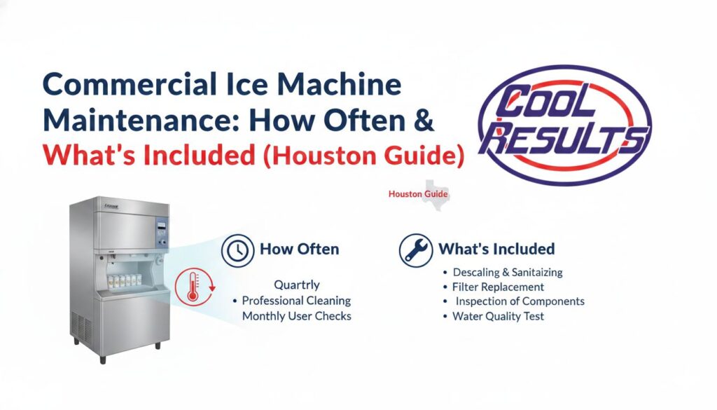Commercial Ice Machine Maintenance: How Often & What’s Included (Houston Guide)