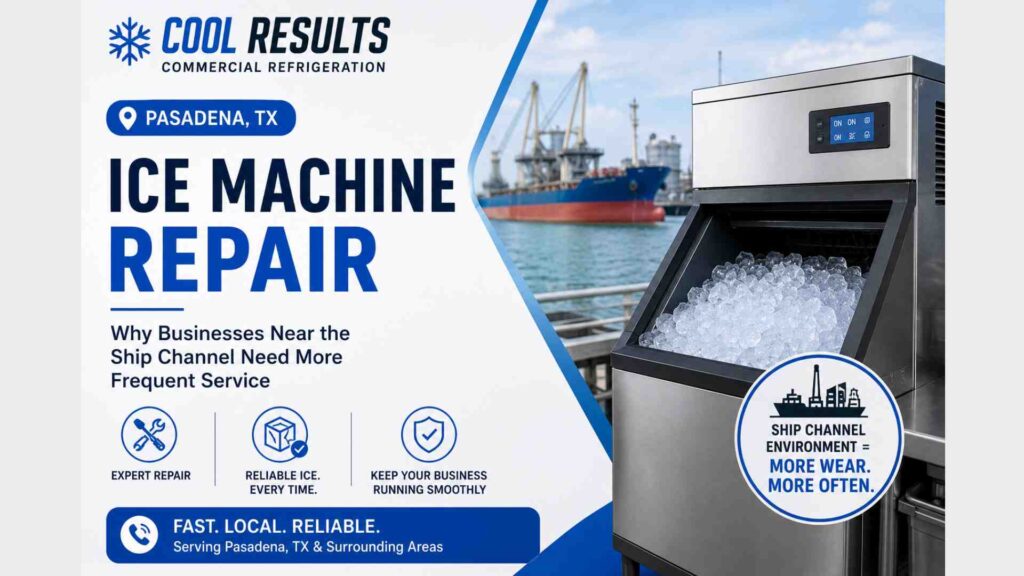Pasadena TX Ice Machine Repair: Why Businesses Near the Ship Channel Need More Frequent Service